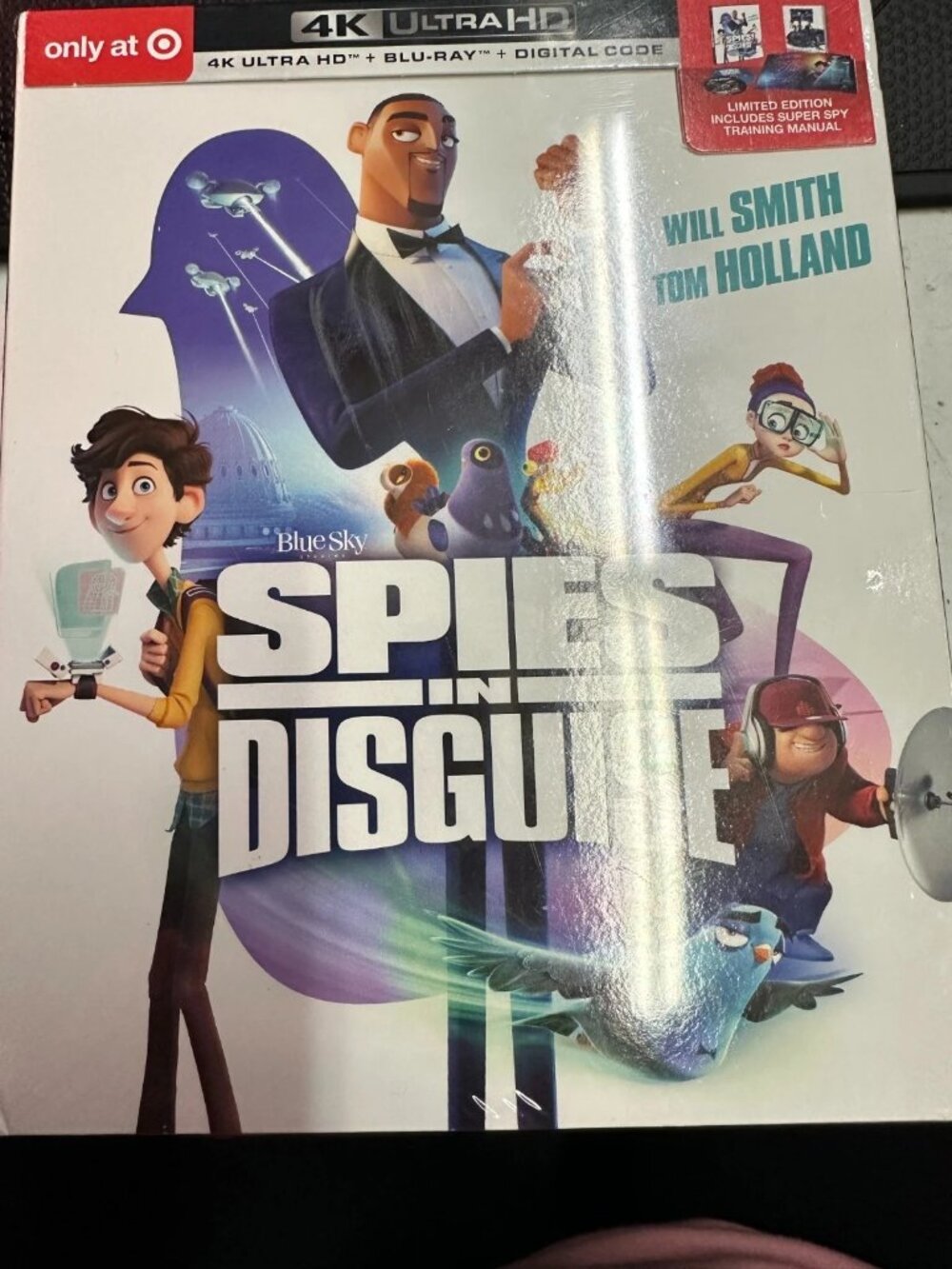 Spies In Disguise Target Exclusive 4k Ultra HD + Blu-Ray + Digital New